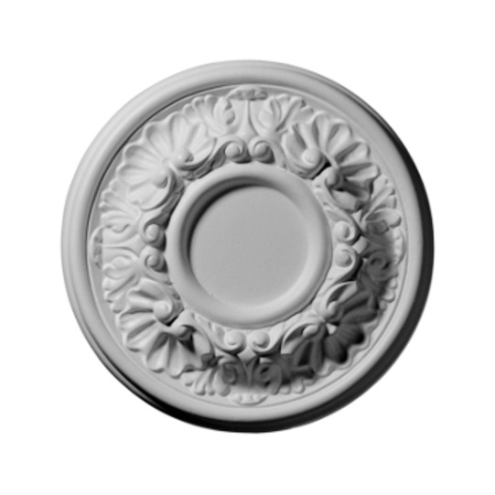 7 1/2in.OD x 2 1/2in.ID x 1 1/8in.P Odessa Ceiling Medallion No Finish